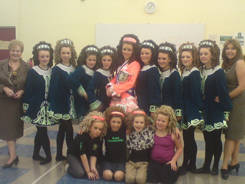 Members of the Robson Academy of Irish Dancing